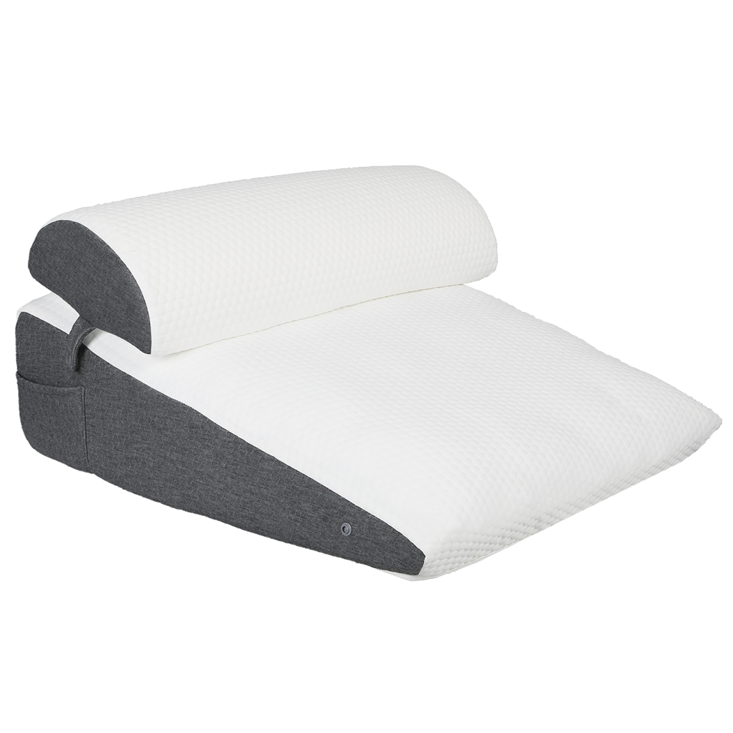 Dreamz Memory Foam Wedge Pillow Bed Back Neck Support Leg Raiser Cushion - Image 9