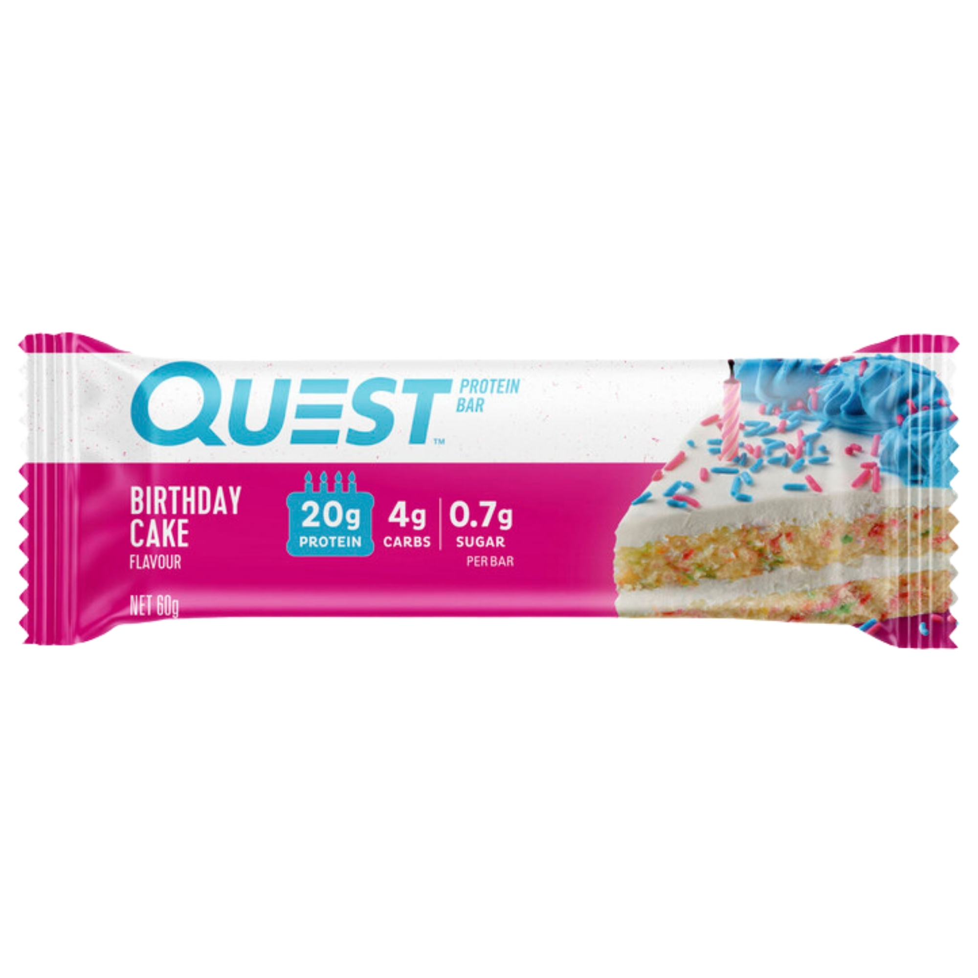 Quest Birthday Cake Protein Bars 12x60g - Image 2