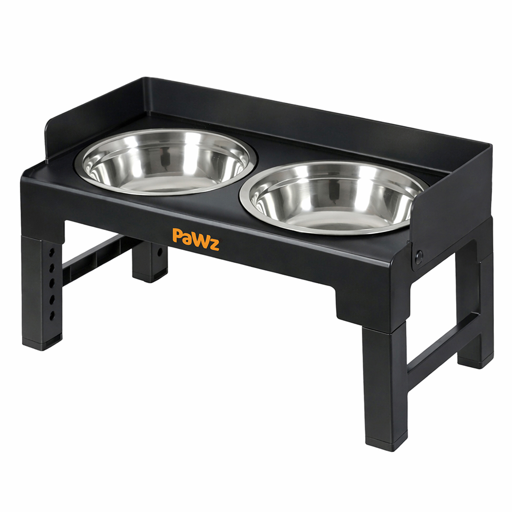 Pawz Elevated Dog Bowls Pet Feeder 6 Height Adjustable Raised Food Water Large