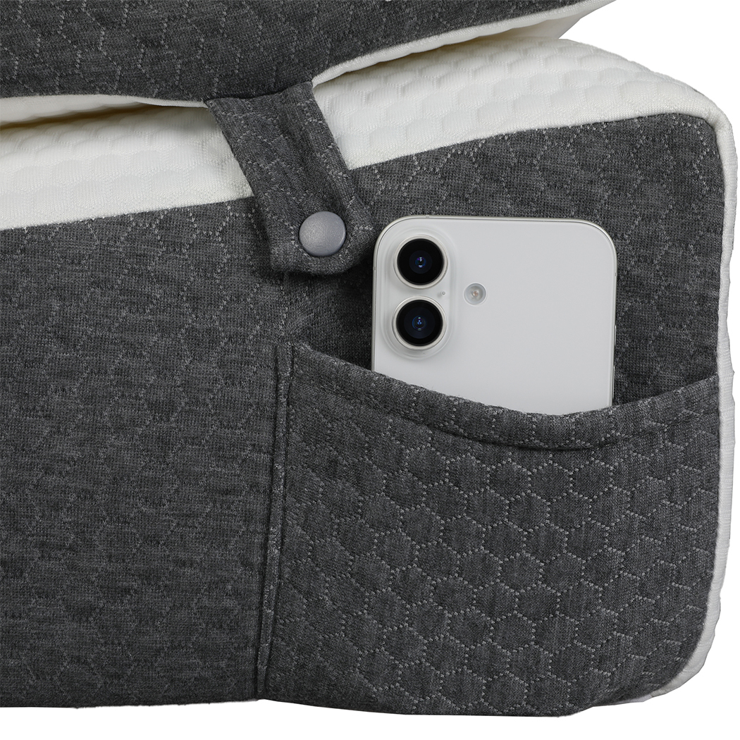 Dreamz Memory Foam Wedge Pillow Bed Back Neck Support Leg Raiser Cushion - Image 5